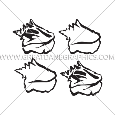 Warhol Conch Shells - Printed T-shirt (385x385)