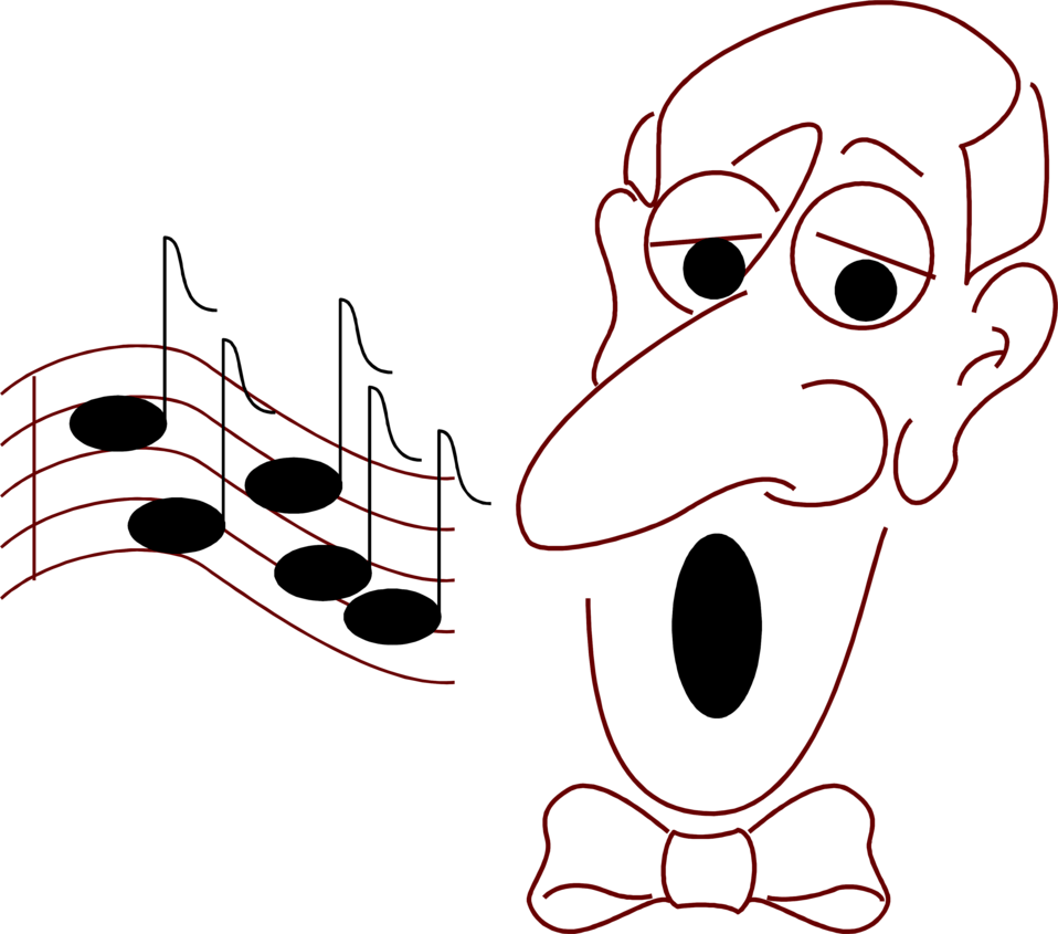 Improve Your Singing Voice Clipart - Singing Man (958x845)