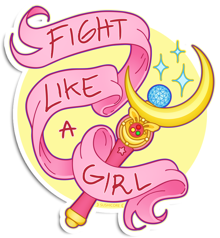 Sticker Png By Rockert Paradise11 Sticker Png By Rockert - Fight Like A Magical Girl (900x900)