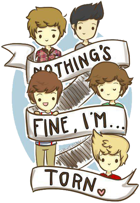 Yes I Do - One Direction Cartoon Drawing (600x700)