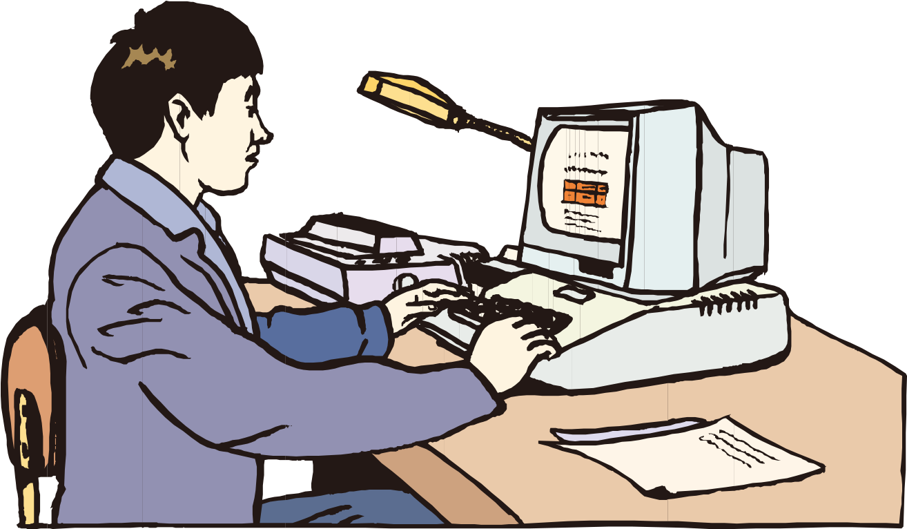 Drawing Animation Computer - Playing Computercartoon (1313x1004)