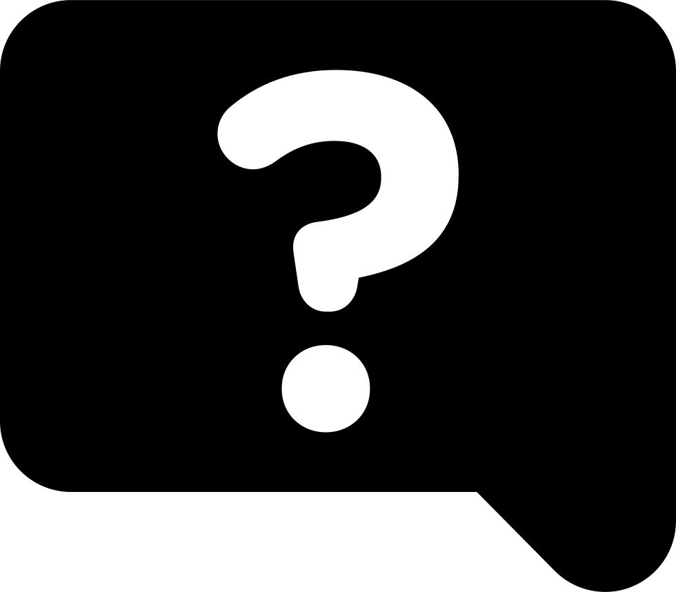 Speech Bubble With Question Mark Comments - Question Mark (980x858)