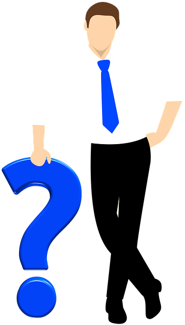 Man, Question Mark, Silhouette, Tie, Symbol, Problems - Man Question Png (853x1280)