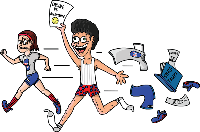 Study Made The Choice To Remove Pe From Their Schedule - Cartoon (671x443)