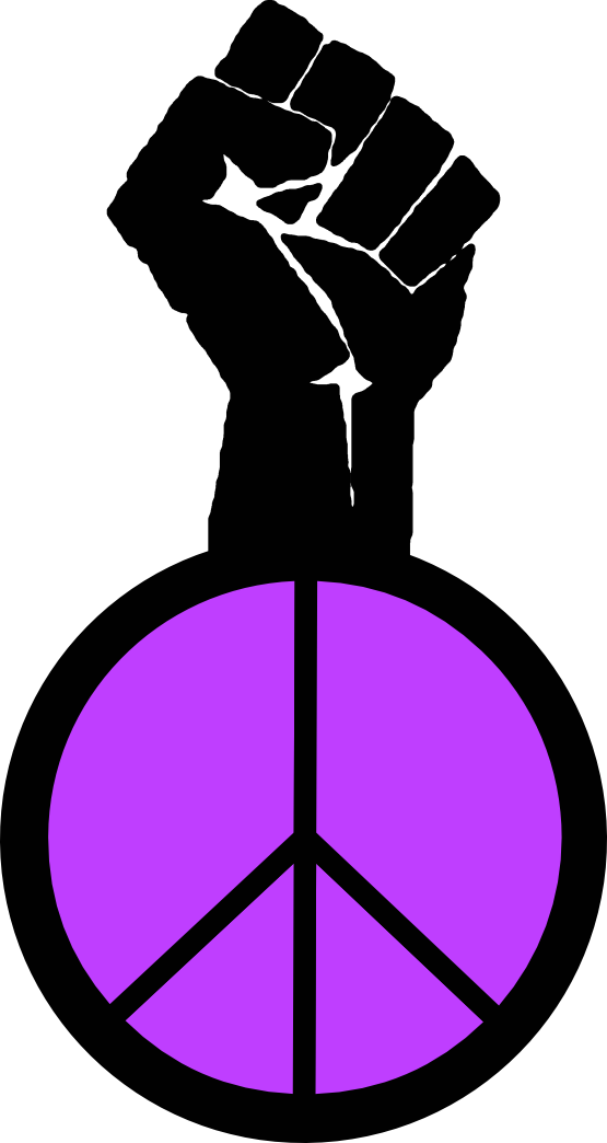 Clipart Occupy Wall Street Fight The Power Peace To - Symbols For Cesar Chavez (555x1044)