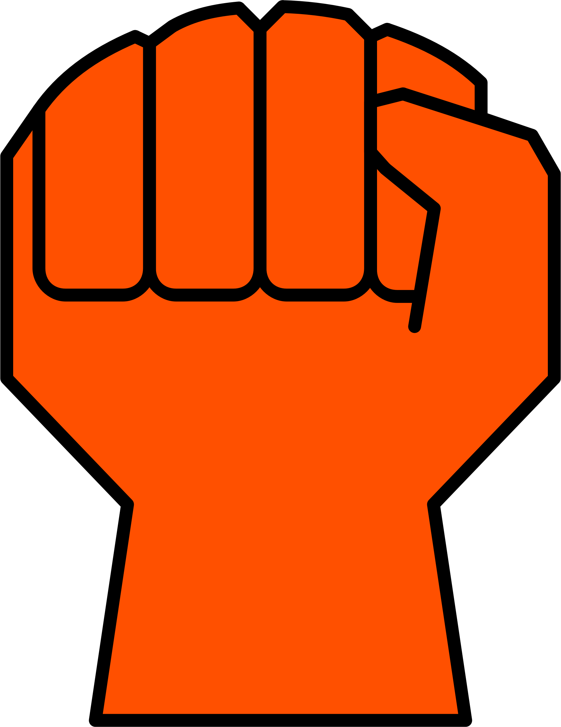 Big Image - Fist Clipart (1790x2316)