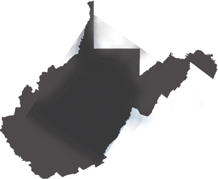 West Virginia Map - West By God Virginia (900x739)