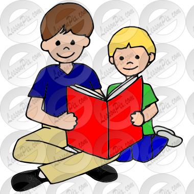 Buddy Reading Clipart - Buddies Clipart (380x380)