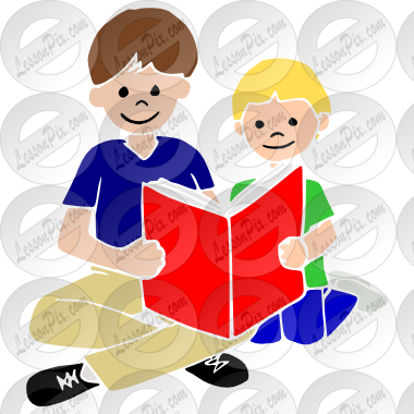 Stencil For Classroom Therapy Use Great Reading Buddies - Reading (380x380)