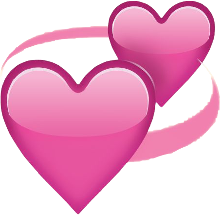Heart Emoji Pink Girly Tumblr Iphone Photography Decora - Heart Emoji Pngs (452x441)