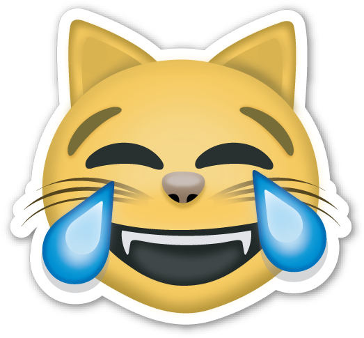 Cat Face With Tears Of Joy - Emojis De Whatsapp Gatos (528x492)