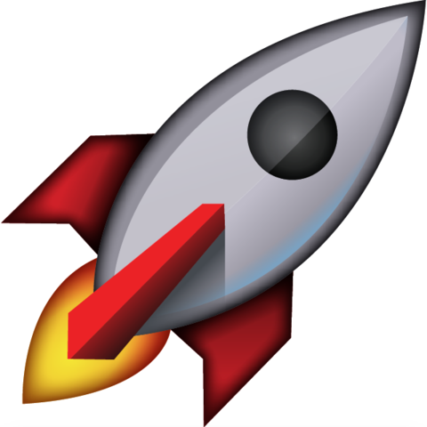 Download Rocket Emoji Icon - Rocket Emoji (480x480)
