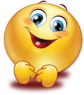 Warm Exciting Smile Sticker - Exciting Emoji (384x384)