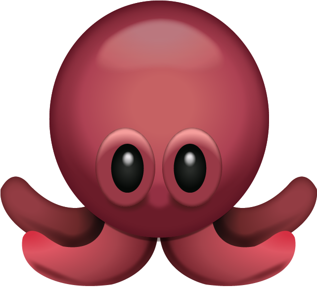 Download Octopus Emoji Icon - Octopus Emoji (600x600)
