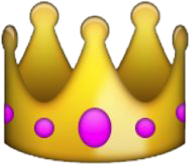 Queen Freetoedit Korona Iphone Emojis - Crown Emoji (612x529)