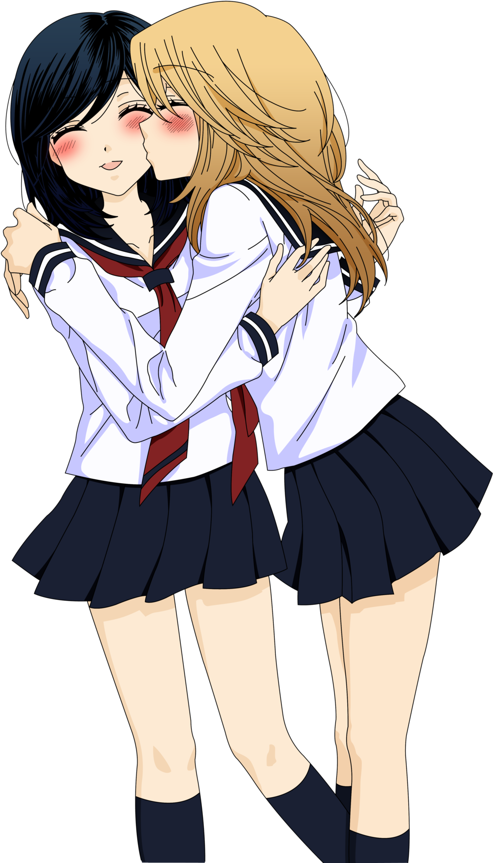 Anime - Girl Friends Mari And Akko (1024x1808)