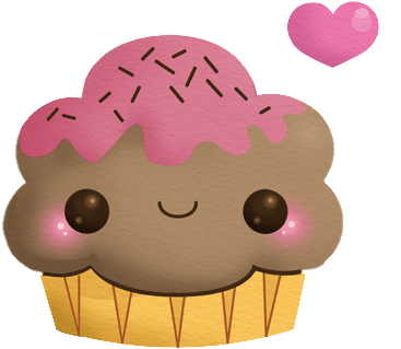 Resultado De Imagem Para Kawaii Png - Kawaii Cupcake Png (402x374)