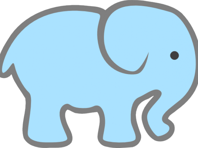 Baby Elephant Cliparts - Pink Elephant Cut Out (640x480)