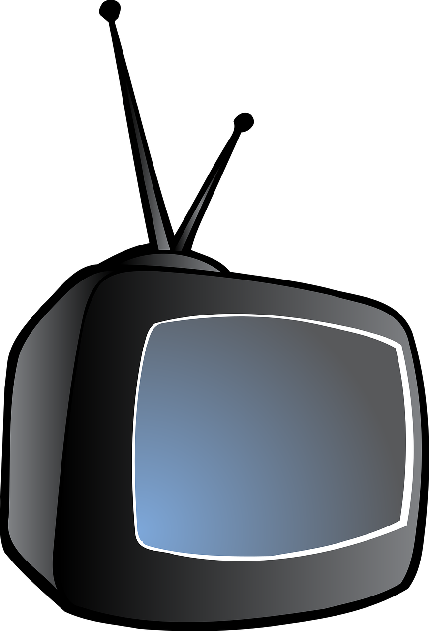 Analog Old School Television Png Image - Tv Old School Vector Png (872x1280)