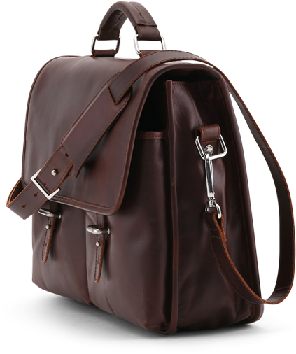 Velorbis Leather School Bag Chocolate Brown Side - Side School Bag (600x600)