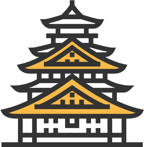 Osaka Castle Free Icon - Osaka (512x512)