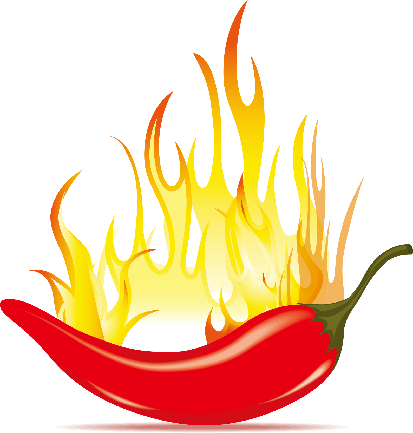 Chili Con Carne Chili Pepper Clip Art - Red Hot Chili Vector (1589x1666)