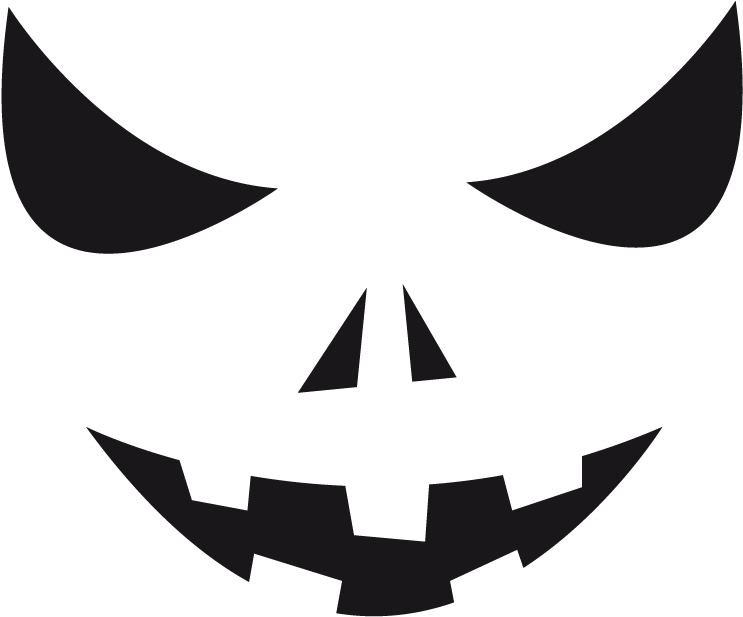 Stickers Visage Halloween - Emblem (800x619)