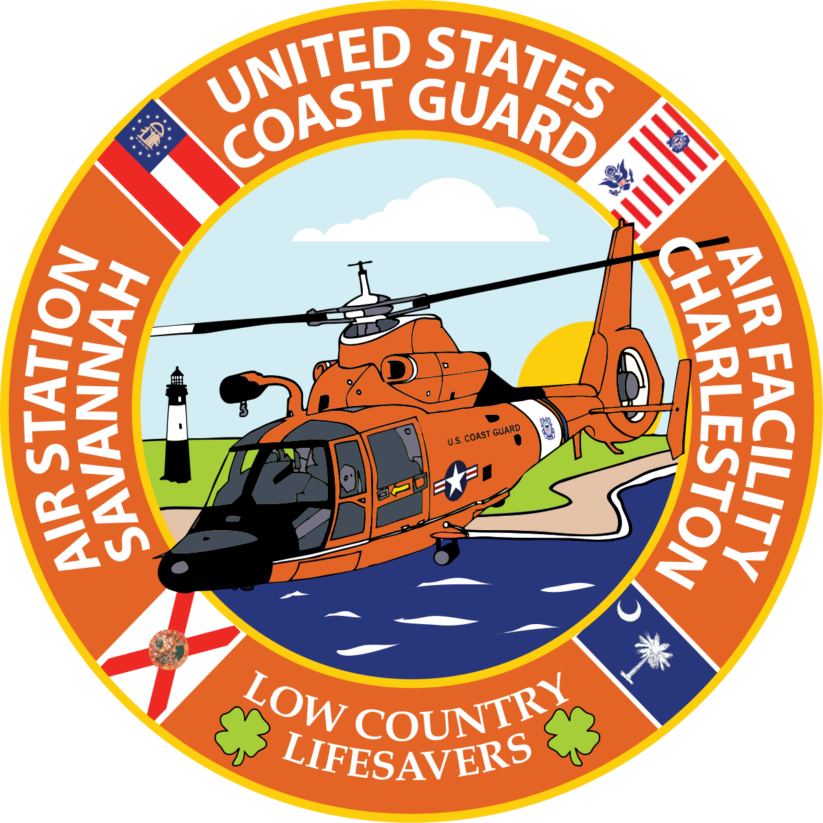 Agreeable Coast Guard Clip Art Medium Size - Us Coast Guard Patches (1200x1200)