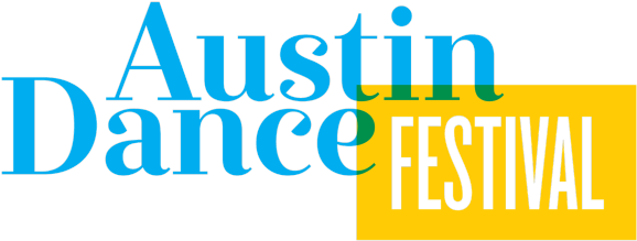 Austin Dance Festival Logo Cyan And Yellow - Kathy Dunn Hamrick Dance (600x236)