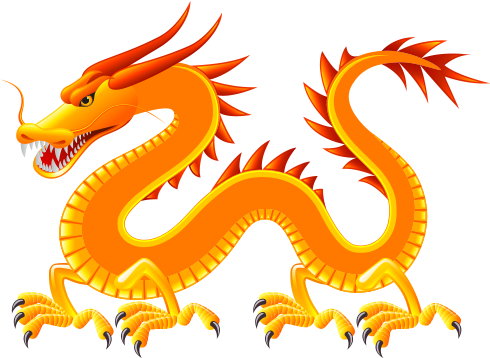 Chinese Dragon Illustration - Chinese Dragon Illustration (500x500)