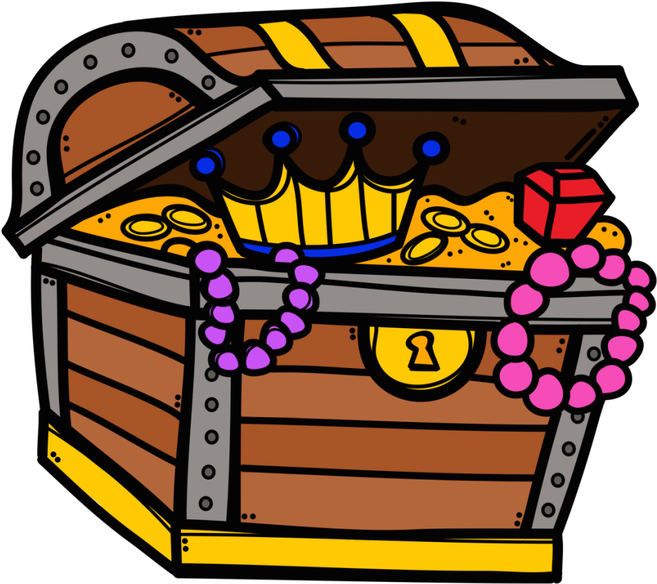 Treasure Chest Open - Treasure Clipart (1024x1024)