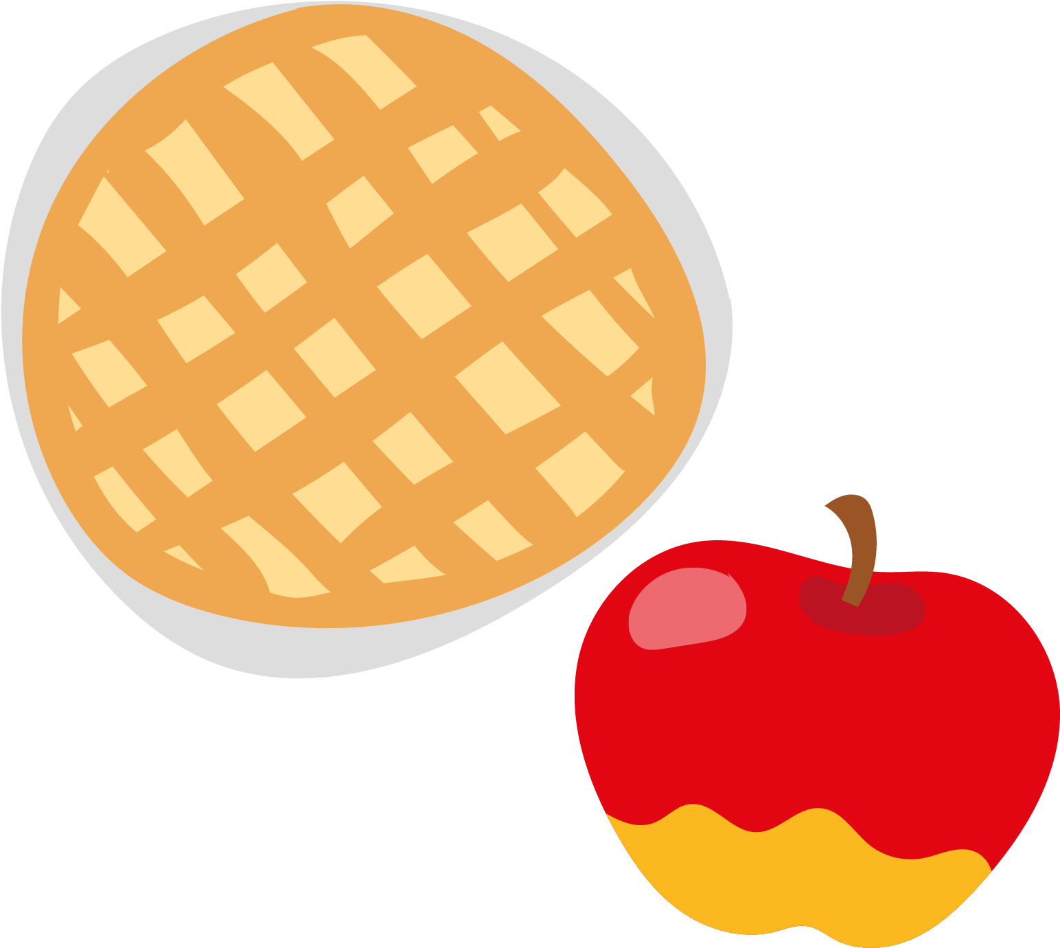 Apple Pie Crxeape - Apple Crumble Vector (1596x1500)