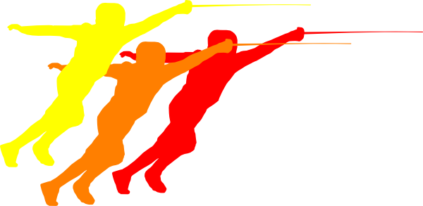 Triple Lunge Clip Art - Lunged Clipart (600x293)