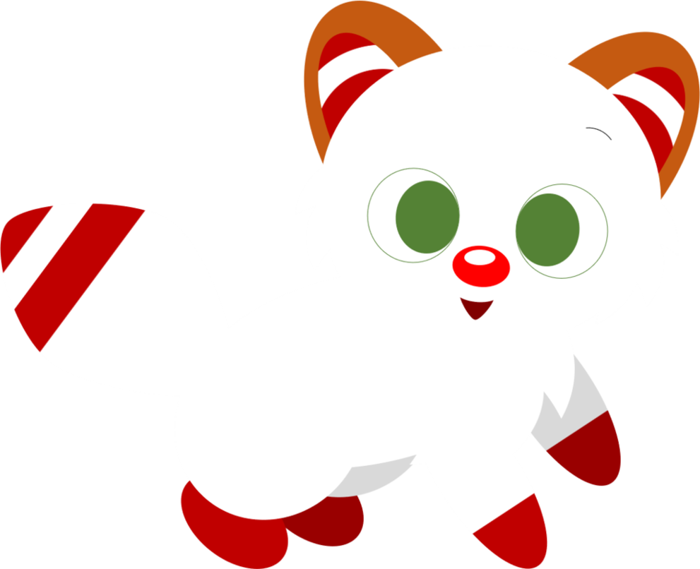 Candy Cane Arctic Fox By Alice Of Africa - Arctic Fox (991x806)