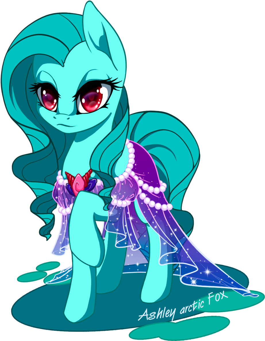 Arctic-fox, Clothes, Dress, Earth Pony, Female, Mare, - Cartoon (956x1300)