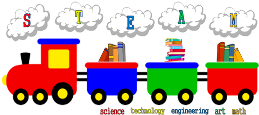 2018 Steam Fair Logo Science Technology Engineering - Train Clipart (518x233)