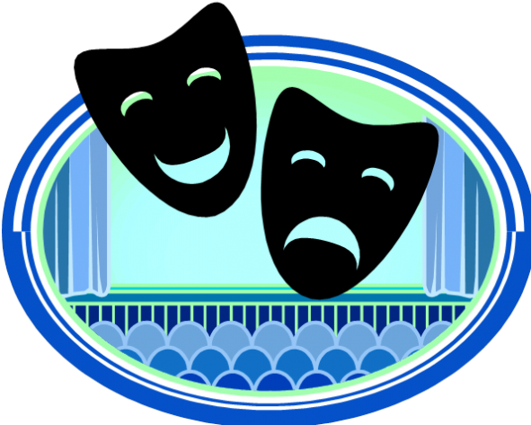 Drama Graphic - Romeo And Juliet Masks (590x491)