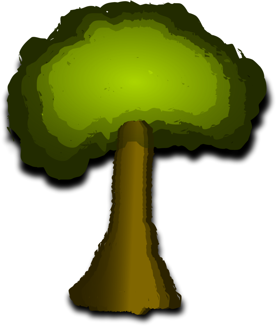 A Tree Large 900pixel Clipart, A Tree Design - Green & Yellow Tree Clipart Png (958x1124)