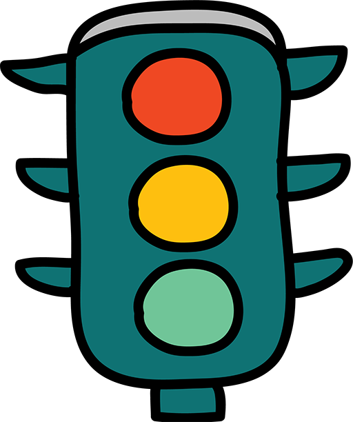 Traffic Light Clip Art - Cartoon Traffic Light Png (512x612)