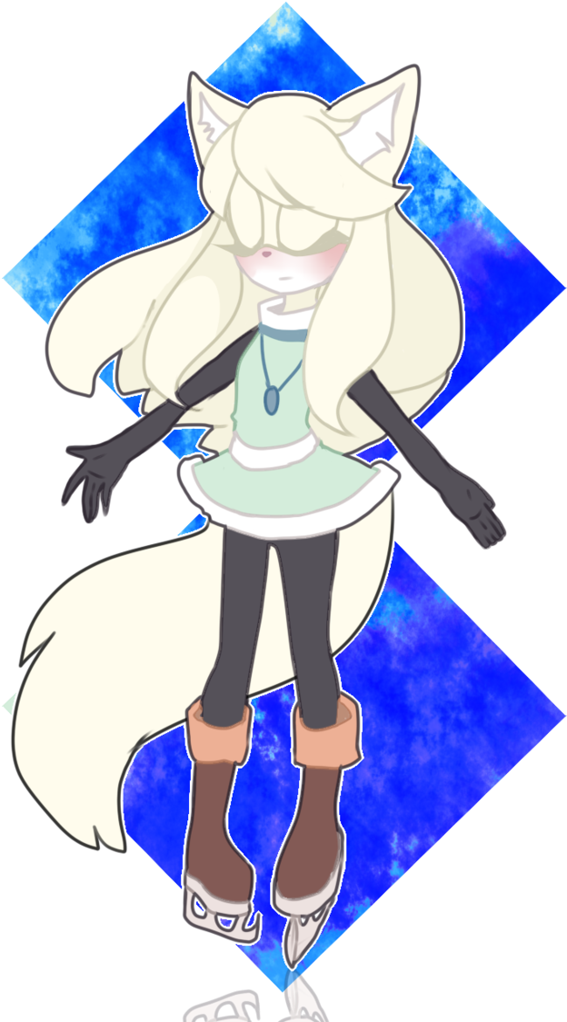 Angela The Arctic Fox By Ayaprimarina - Cartoon (707x1131)
