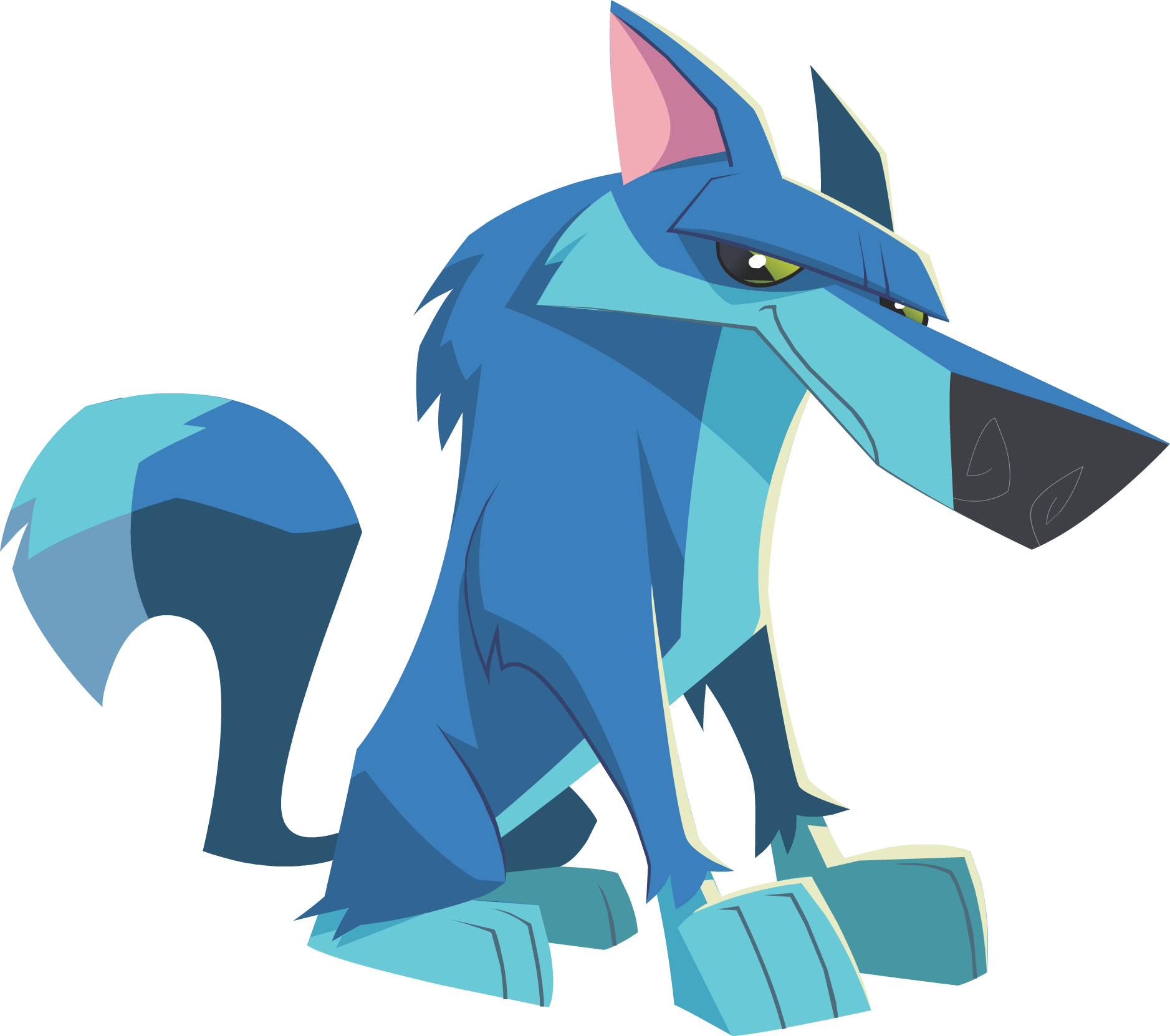 National Geographic Animal Jam Arctic Wolf Lemur Coyote - National Geographic Animal Jam Arctic Wolf Lemur Coyote (1877x1662)