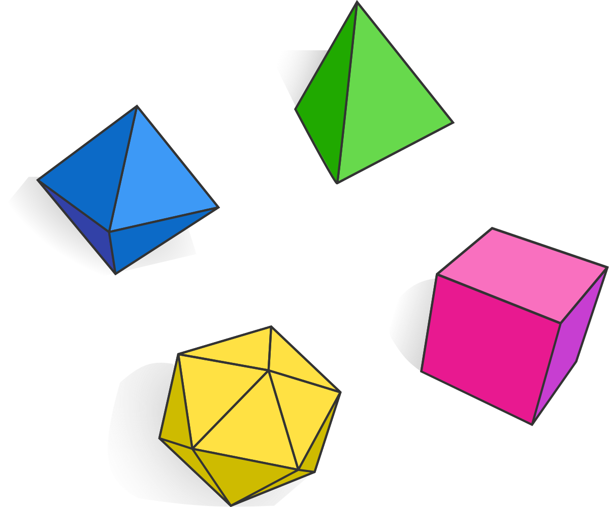 Regular Polyhedra Brilliant Math & Science - Triangle (1199x999)