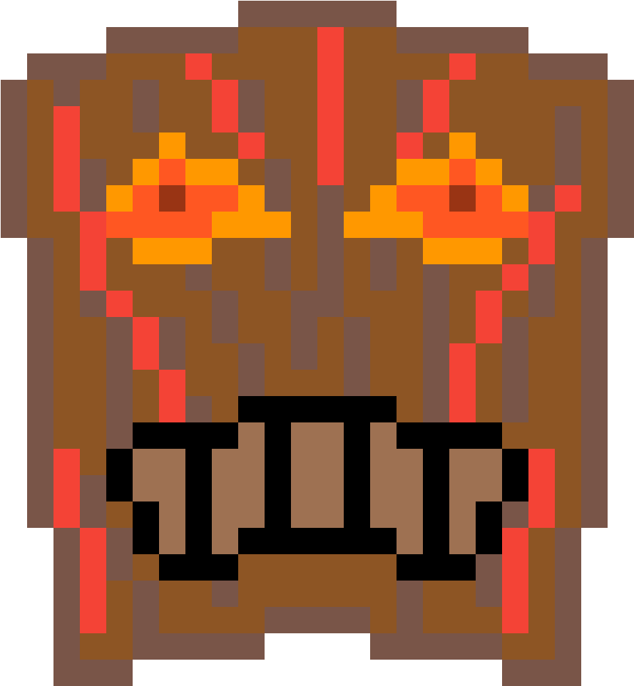 Lava Tiki Mask - Illustration (1184x1184)