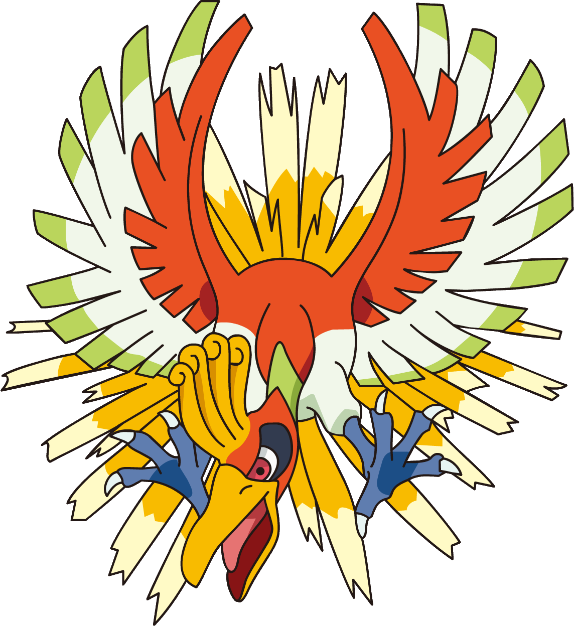 250ho-oh Os Anime - Pokemon Ho Oh (1144x1248)