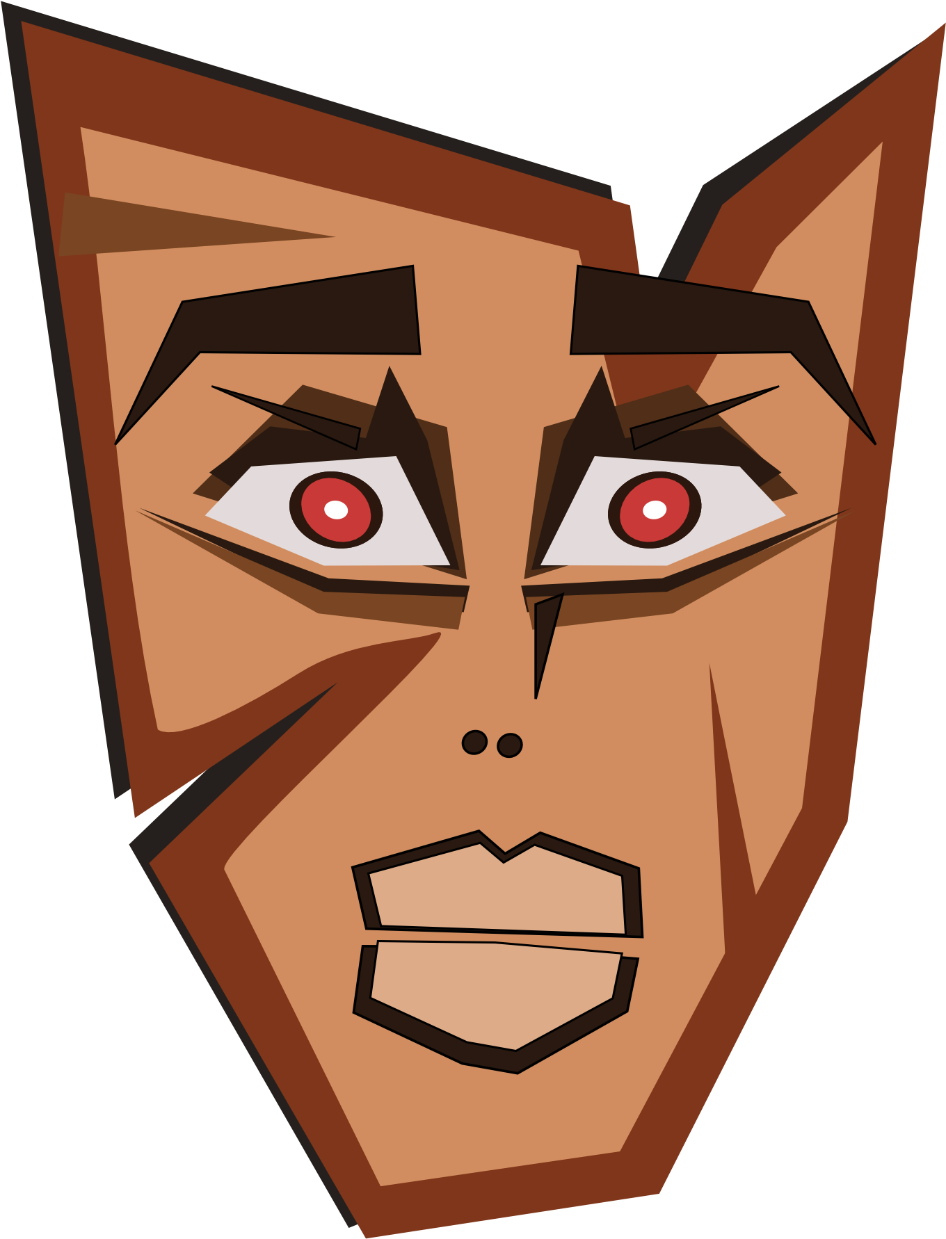 Abstract Tribal Mask 10 1969px 231 - Mask (1969x1969)