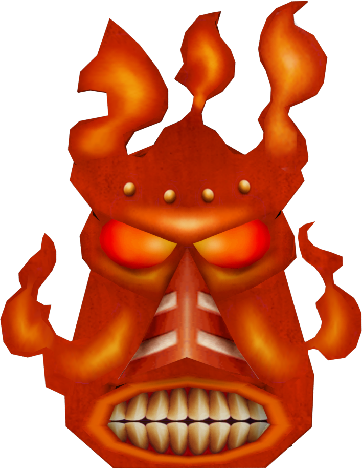 Py-ro Crash Bandicoot Mask - Pyro Crash Bandicoot (708x915)