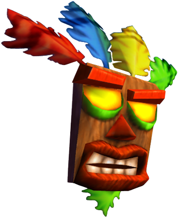 Crash Nitro Kart - Aku Aku Crash Nitro Kart (367x446)