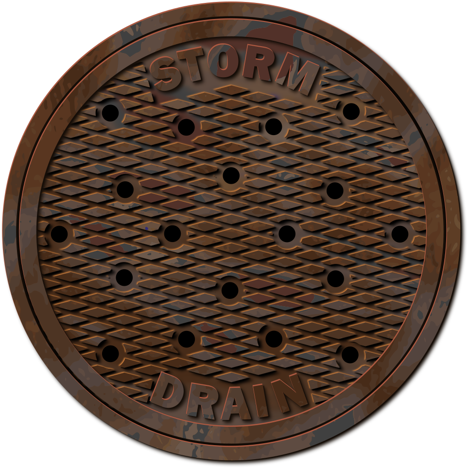Storm Drain Manhole Cover - Sewer Clip Art (1000x1000)