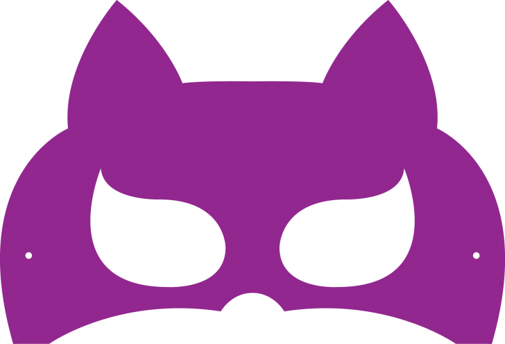 Robin Mask Template - Bat Girl Mask Template (728x495)