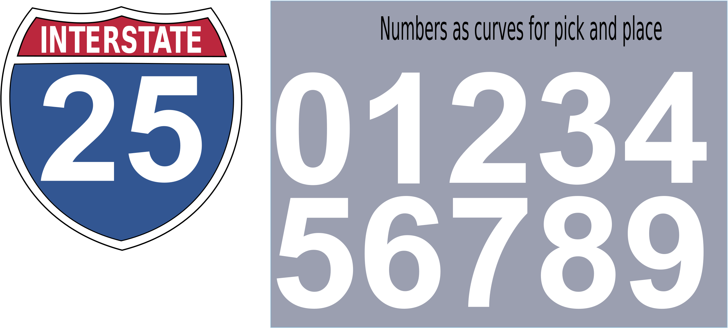 Big Image - Interstate Highway Signs (2400x1072)